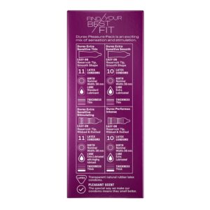 Durex Pleasure Pack Assorted Condoms For Men, Mix of Stimulation, Lubricated Rubber Latex, FSA/HSA, 42 ct - Image 18