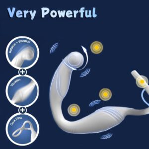 Xbonp Prostate Massager Anal Vibrator for Men, Anal Toys with 9 Vibrating & 9 Rotation Settings - Image 3
