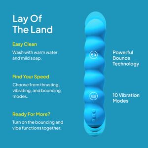 Hello Cake, Bounce Vibe, G-Spot Vibrator for Women, Rechargeable, Waterproof - Image 5