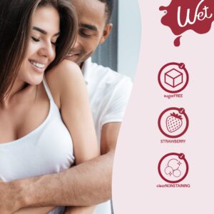 Wet Flavored Water-Based Lube, Luxury Edible Personal Lubricant, Delicious Strawberry Flavor, 3.1 fl oz - Image 5