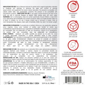 Wet Flavored Water-Based Lube, Luxury Edible Personal Lubricant, Delicious Strawberry Flavor, 3.1 fl oz - Image 7