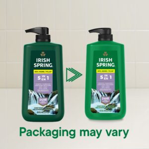 Irish Spring 5 in 1 Body Wash for Men, Men's Body Wash, All Skin Types, 30 fl oz Bottle - Image 2