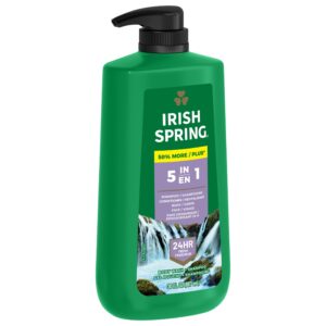 Irish Spring 5 in 1 Body Wash for Men, Men's Body Wash, All Skin Types, 30 fl oz Bottle - Image 11