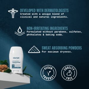 Carpe Underarm Antiperspirant and Deodorant for Women and Men, Cucumber Spa, 1.69 fl oz - Image 36