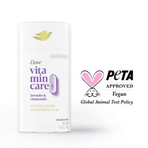 Dove VitaminCare+ Aluminum Free Deodorant Stick for Women Lavender & Chamomile, 2.6 oz - Image 4
