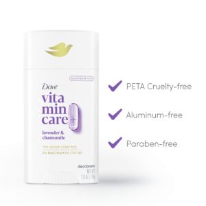Dove VitaminCare+ Aluminum Free Deodorant Stick for Women Lavender & Chamomile, 2.6 oz - Image 5