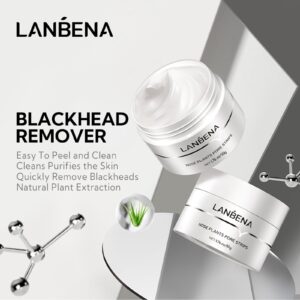 LANBENA Pore Strips (50g/1.76 Oz)+100pcs Nose Strips with Blackhead Remover, Black Head Remover for Face, Blackhead Remover Mask, Nose Strips for Blackheads - Image 7