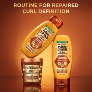 Garnier Whole Blends Deep Moisturizing Hair Styling Gel with Honey Jelly, Wavy Hair, 13.5 fl oz - Image 12