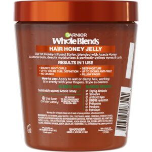 Garnier Whole Blends Deep Moisturizing Hair Styling Gel with Honey Jelly, Wavy Hair, 13.5 fl oz - Image 13