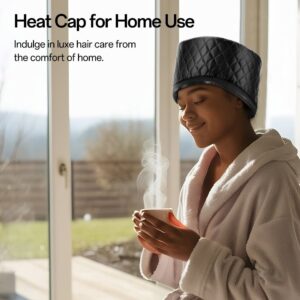 Hair Steamer Cap – RUTAWZ Hair Dryer Hoods 10-Level Adjustable Thermal Care with Reusable Shower Cap - Image 8