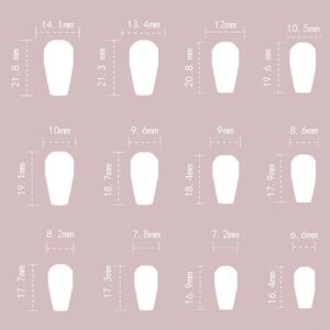 T-HOTLYST 24 Pcs 3D Flowers Stick on Nail Purple Artificial Nail Short Ballerinas False Nail Glossy Press On Nail for Woman Girls - Image 6