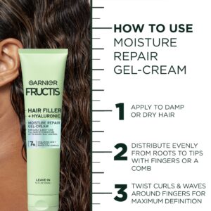Garnier Fructis Hair Filler Hyaluronic Acid Moisture Repair Gel Cream, 5.1 fl oz - Image 8
