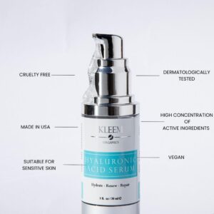 Kleem Organics Hyaluronic Acid Serum – Deep Hydration, Anti-Aging, All Skin Types - 1 Fl. Oz - Image 6