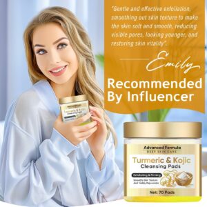 Turmeric Kojic Acid Cleansing Pads, Remove The Excess Epidermis 70PCS - Image 4