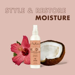 Shea Moisture Kids Extra Moisturizing Leave-in Conditioner Detangler Frizz Control Curly Hair Coconut & Hibiscus, 8 oz Spray Bottle - Image 5