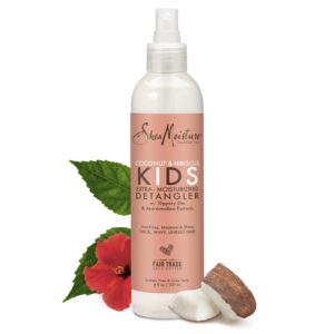 Shea Moisture Kids Extra Moisturizing Leave-in Conditioner Detangler Frizz Control Curly Hair Coconut & Hibiscus, 8 oz Spray Bottle - Image 7