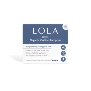 LOLA Super Plus Organic Tampons - 32 Count, Unscented, FSA/HSA Approved - Image 9