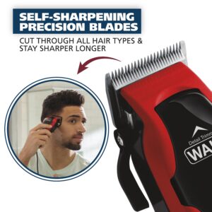 Wahl Clipper Clip 'N Trim 2 in 1 Hair Cutting Corded Clipper/Trimmer for Men and Women Kit 79900-1501 - Image 4