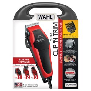 Wahl Clipper Clip 'N Trim 2 in 1 Hair Cutting Corded Clipper/Trimmer for Men and Women Kit 79900-1501 - Image 10