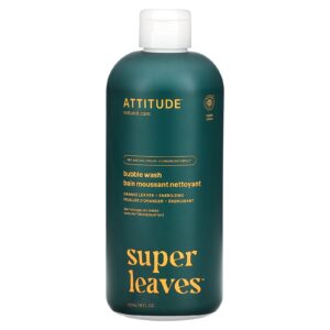 Attitude Energizing Orange Leaves Bubble Wash 16 fl. oz. - Image 1