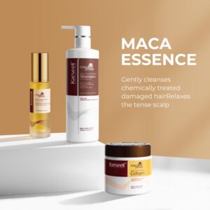 Karseell Collagen Hair Treatment Deep Repair Conditioning, Hair mask Shampoo and Argan Oil Set for Dry Damaged Hair All Hair Types 16.9floz + 16.9floz + 1.69floz - Image 3