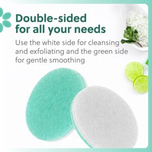 Impresa 6-Pack Double Sided Body Sponge - Buff Puff Style Exfoliating Pads - Image 3