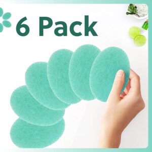 Impresa 6-Pack Double Sided Body Sponge - Buff Puff Style Exfoliating Pads - Image 5