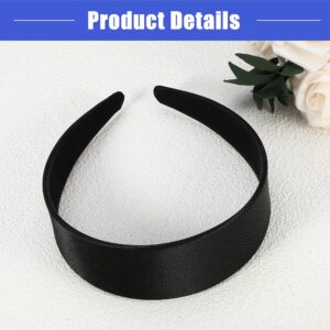 Vocoste Hair Headband Wide Satin Headband for Women Girl Black 1.57" Wide Headband - Image 6