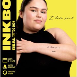 Inkbox Temporary Tattoos, I Love You, 1 Pack