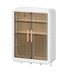 DOMELAY Bathroom Makeup Organizer Storage Rack Wall Mounted Hanging Storage Holder Cosmetics Organizer for Bathroom Accessories Decor - Image 3