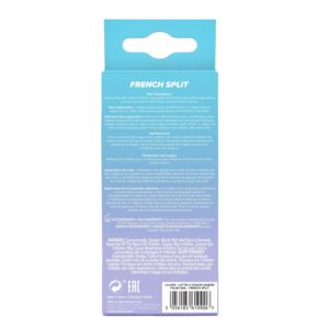 Lottie London x Chaun Legend Stay Press'd, Press on Nail Set, White Chevron Tips Coffin Shape, French Split, 24 Nails - Image 11