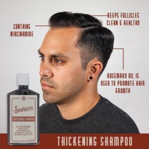 Suavecito Hair Thickening Shampoo for Men, with Niacinamide, 8 fl oz - Image 4