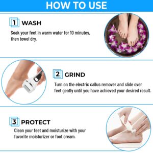RadBizz Pedicure Kit - Foot Care Electric Foot File and Pedicure Tools - Image 3