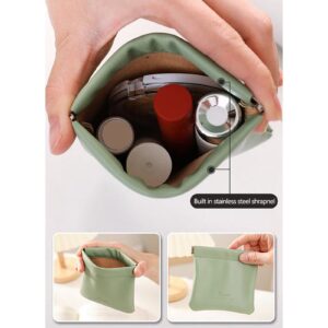 House Organization Clearance Pocket Cosmetic Bag Cosmetic Bag Bag Automatic Closing Storage Small Bag Coin Purse Lipstick Data Cable Storage Bag - Image 6