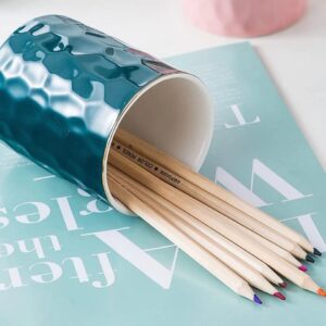 Ceramic Pen Holder Stand Cup Pencil Holder Organizer Makeup Brush Holders For... - Image 2