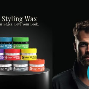 Gabri Hair Styling Wax 150Ml Edge Control Maximum Control Gloss Finish - Image 6