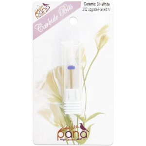 Professional Quality Ceramic White Flame Cone Shaped Bit Nail Drill Medium Grit - Image 5