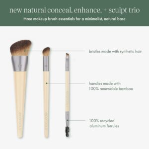 EcoTools Conceal, Enhance, & Sculpt Makeup Brush Trio, 3 Piece Set - Image 3