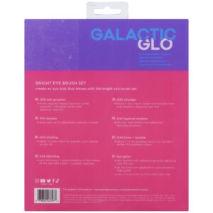 Real Techniques Galactic Glo Bright Eye Makeup Brush Kit, 8 Piece Set - Image 6