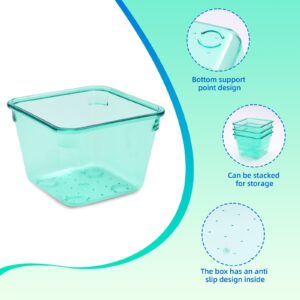 Trotianingyu 25 PCS Plastic Drawer Organizers Set,4-Size Drawer Organizer Trays -Green - Image 6