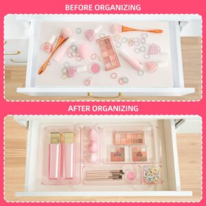 Trotianingyu 25 PCS Plastic Drawer Organizers Set,4-Size Drawer Organizer Trays -Green - Image 12