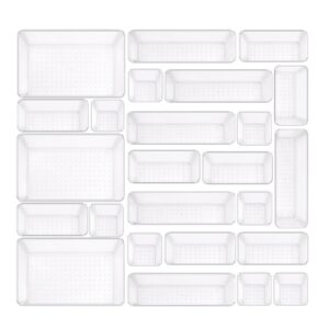 Trotianingyu 25 PCS Plastic Drawer Organizers Set,4-Size Drawer Organizer Trays -Green - Image 15