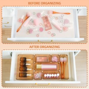 Trotianingyu 25 PCS Plastic Drawer Organizers Set,4-Size Drawer Organizer Trays -Green - Image 24
