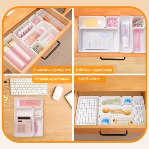 Trotianingyu 25 PCS Plastic Drawer Organizers Set,4-Size Drawer Organizer Trays -Green - Image 32