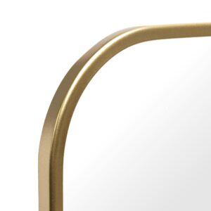 Mainstay Round Edge Tabletop Easel Mirror with a Modern Gold Finish Vanity Mirror 7" x 5" - Image 4