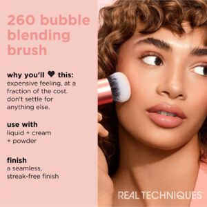 Real Techniques Bubble Blending Makeup Brush, Multipurpose Face Brush for Liquid, Cream, & Powder - Image 2