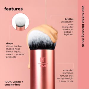 Real Techniques Bubble Blending Makeup Brush, Multipurpose Face Brush for Liquid, Cream, & Powder - Image 3