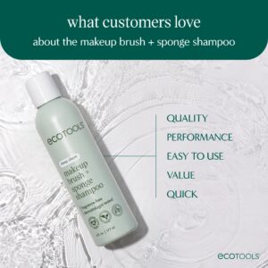 EcoTools Makeup Brush + Sponge Shampoo, Makeup Brush Cleaner, 6 fl.oz./ 177 ml, 1 Count - Image 6