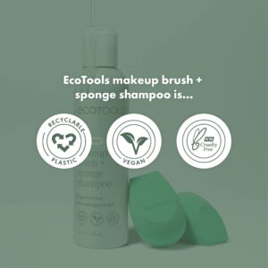 EcoTools Makeup Brush + Sponge Shampoo, Makeup Brush Cleaner, 6 fl.oz./ 177 ml, 1 Count - Image 9