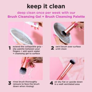 Real Techniques Glow Round Base Makeup Brush, for Liquid & Cream Foundation, 1 Count - Image 10